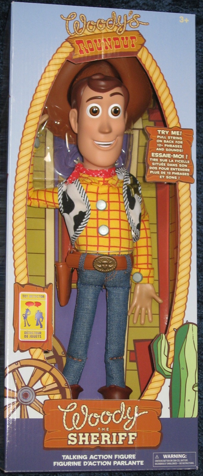 Disney Pixar Toy Story Woody&rsquo;s Roundup Talking Sheriff WOODY 15 in Action Figure