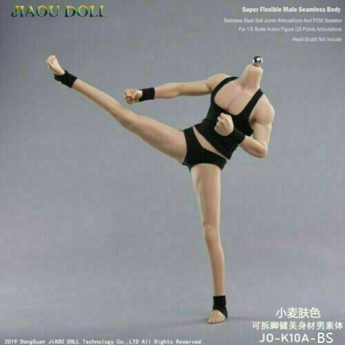 1/6 JO-K10A JIAOU DOLL Muscular Male Action Figure 12inch Seamless Soldier Body