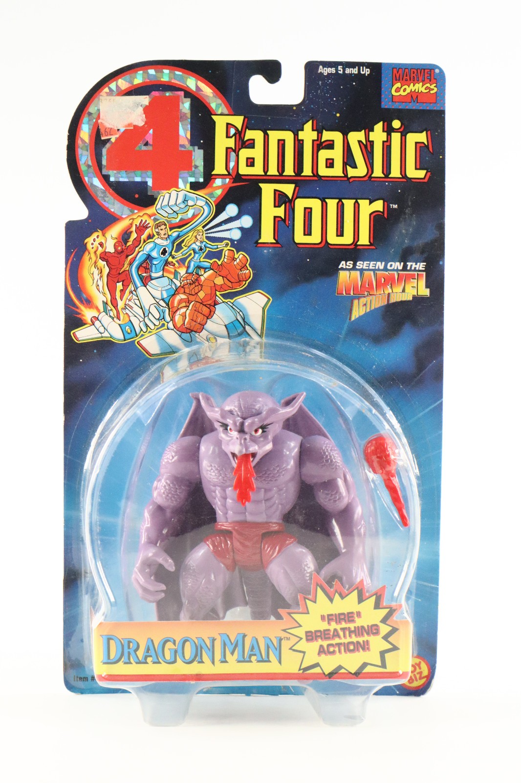 Vtg 1995 Toy Biz Marvel Fantastic Four Dragon Man Action Figure New Sealed