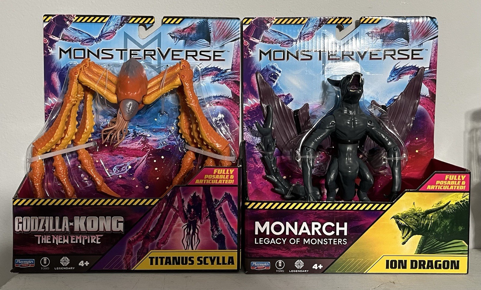 MonsterVerse ION DRAGON & TITANUS SCYLLA 6&Prime; Action Figure Godzilla Monarch