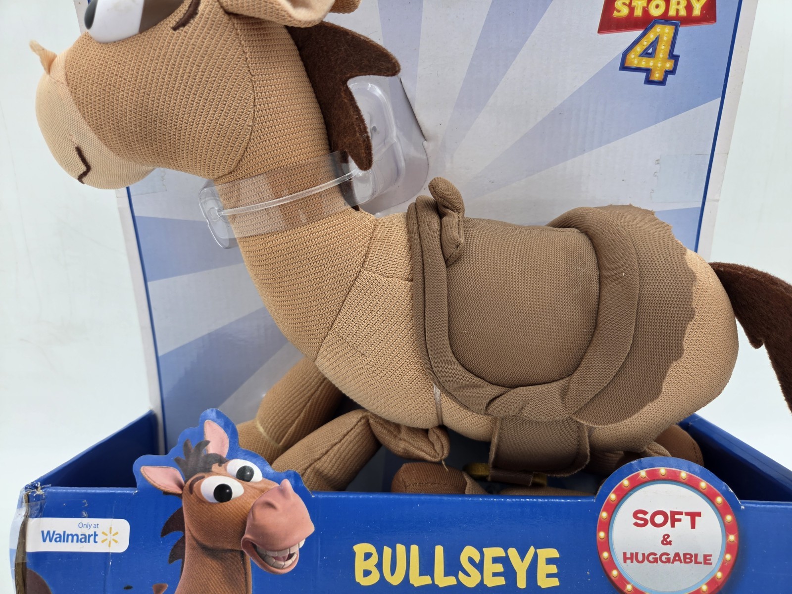 NEW! Toy Story 4 Bullseye Soft & Huggable Horse Walmart Exclusive Thinkway Toys