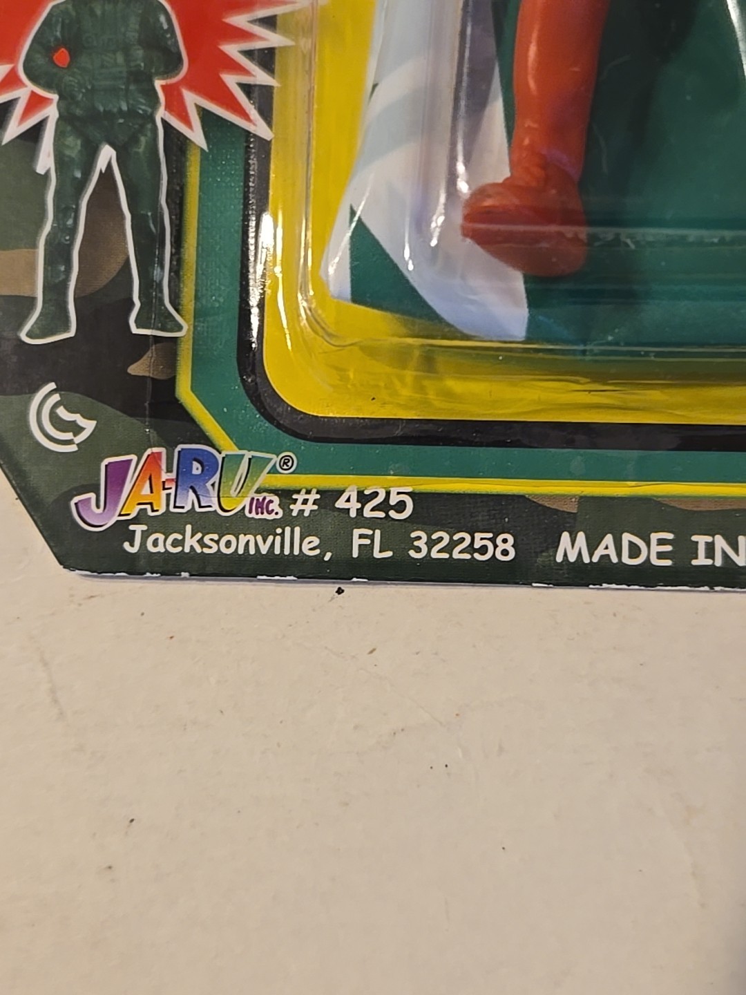 ARMY COMMAND PARATROOPER TOY 24&Prime; parachute 2016 Jaru skydiving figure #425 New
