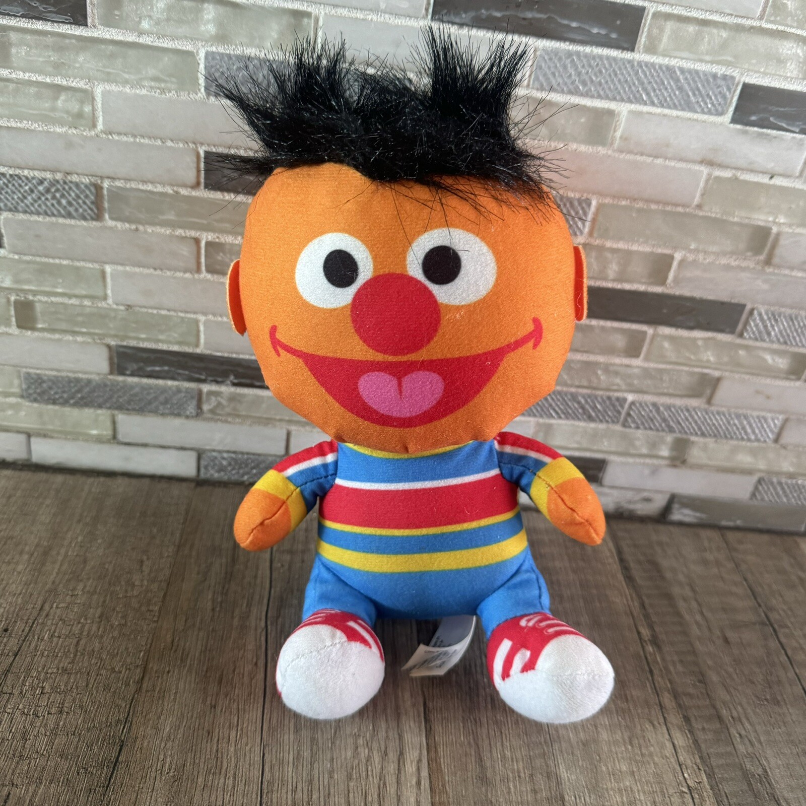 Sesame Street Ernie BIG HEAD 8&Prime; Plush collectible Toy Licensed character