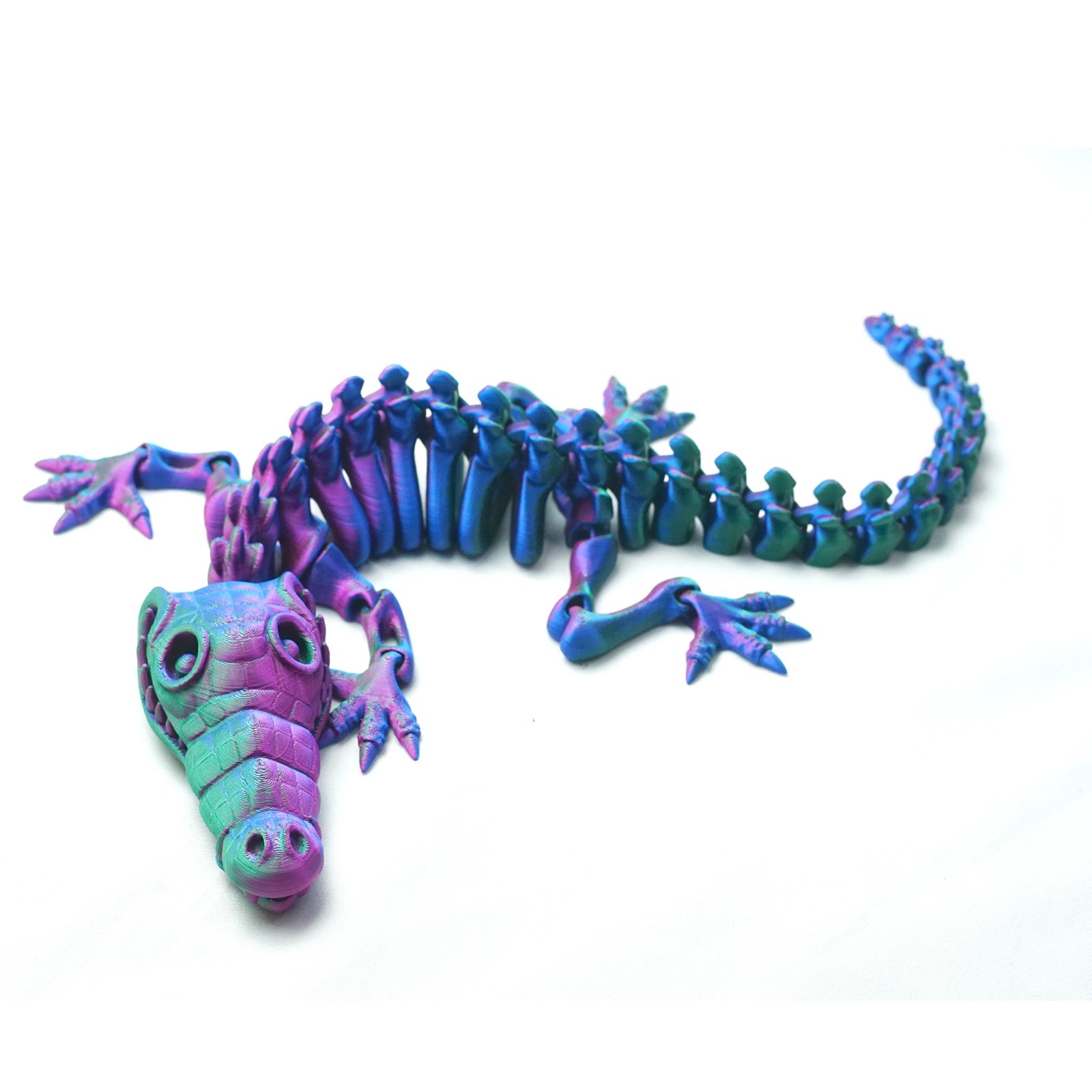 13.4inch 3D Printed Crocodile Model,Articulated Animals figure,Toys Home Decor