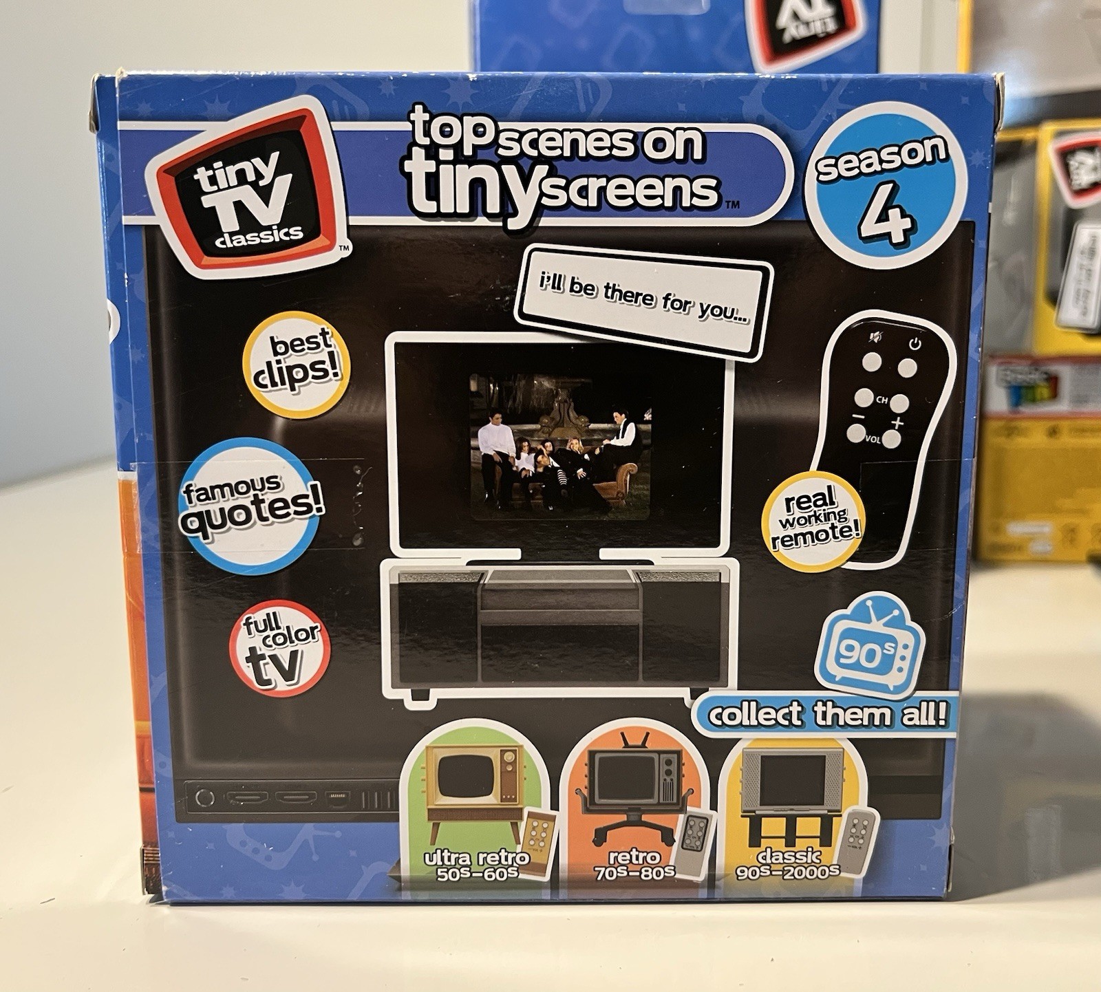 Tiny TV Classics Friends Clips From Season 4 Mini TV w/Remote NIB READ