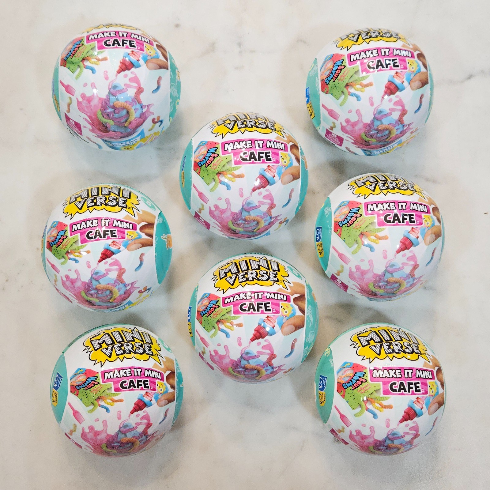 🍓🥭🍲 FULL SET OF 8 ♡ CAFE SERIES 5 ♡ Miniverse Make It Mini ♡ SEALED ♡ IN HAND