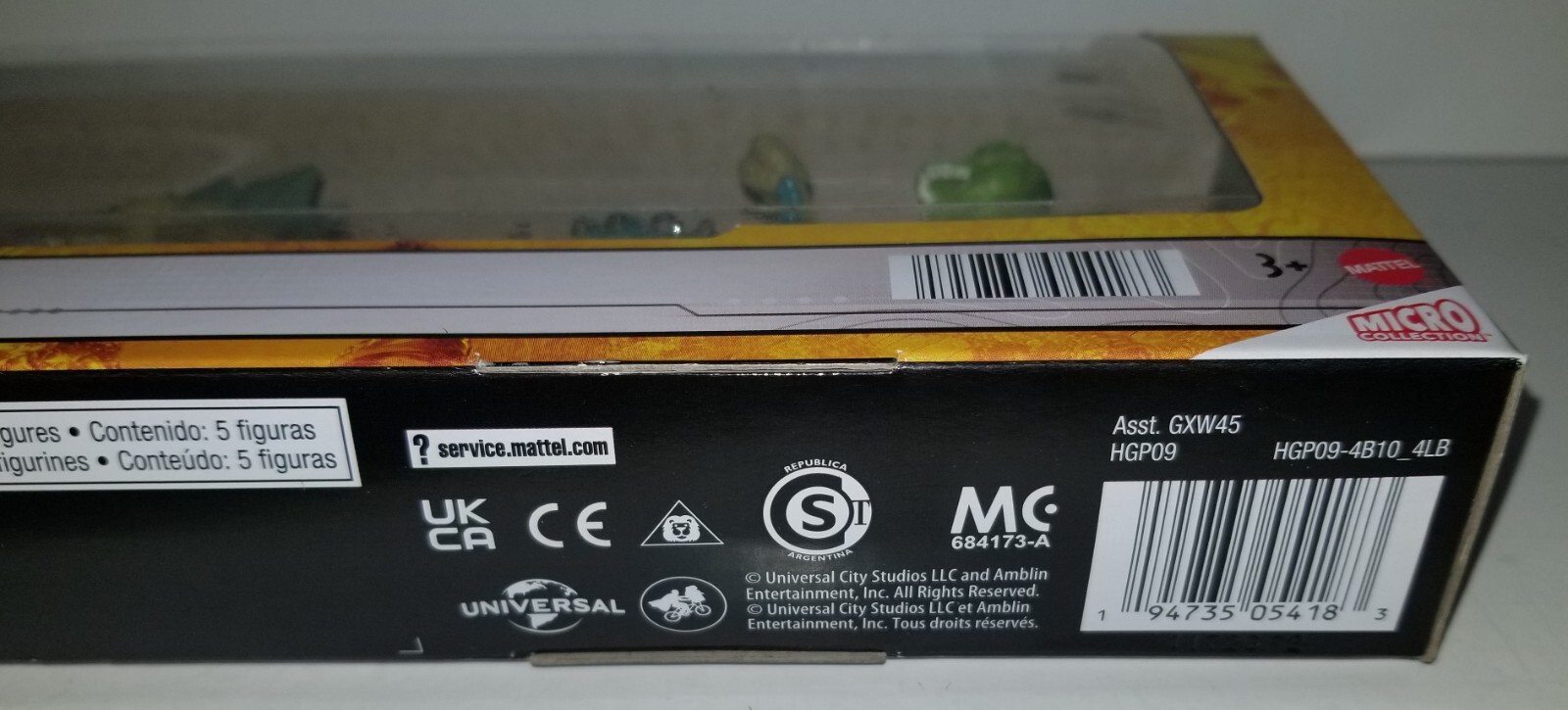 Jurassic World Dominion Micro Collection, Mattel 5 Dinosaur Figure Collection