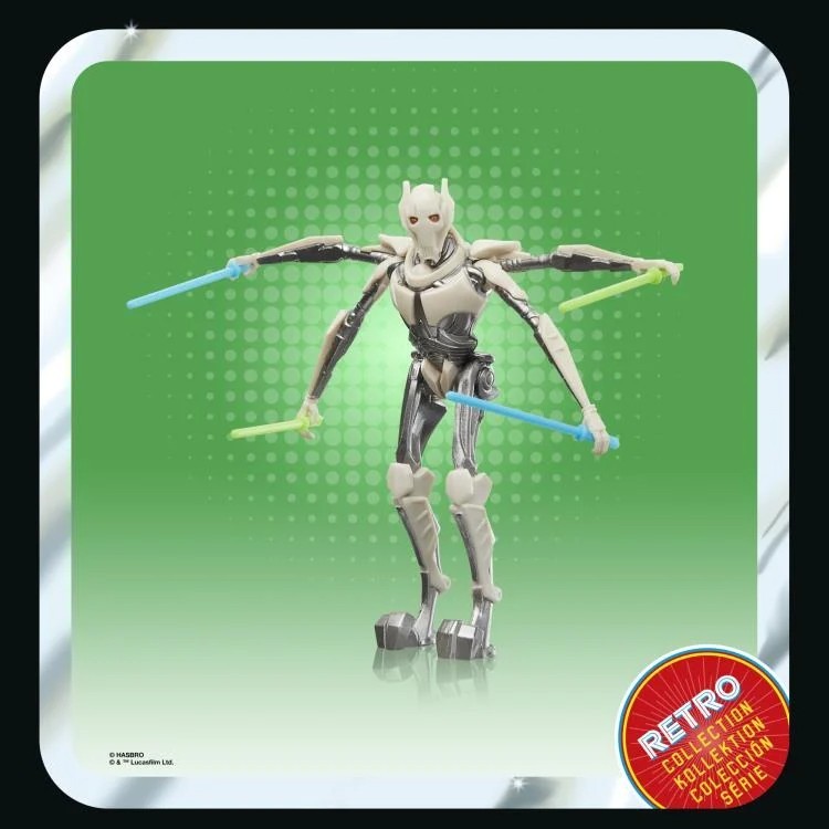 Star Wars Retro Collection ROTS General Grievous 3.75&Prime; Action Figure LOOSE NEW