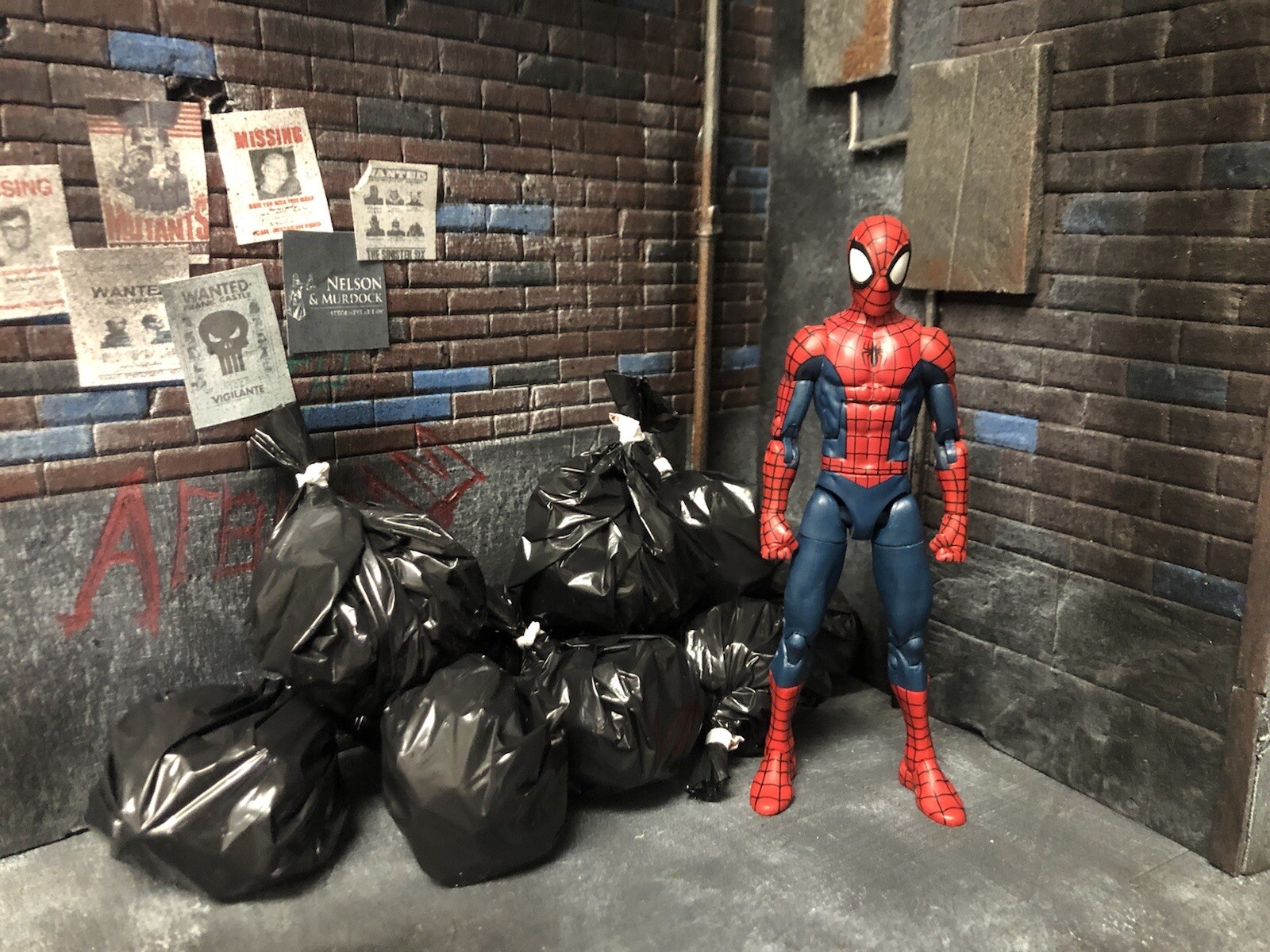 1:12 Scale Garbage Bag Prop Lot Diorama Action Figure Photography