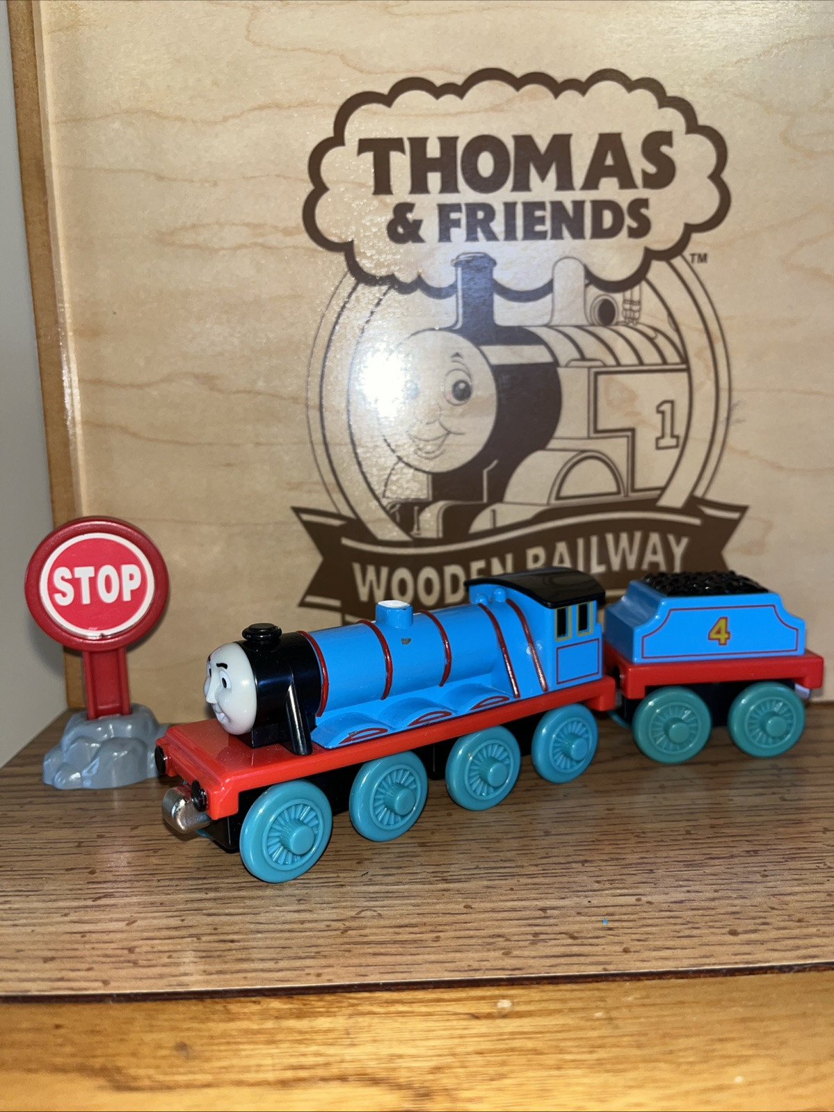 GORDON ! INTERACTIVE RAILWAY THOMAS FRIENDS TRAIN ! DIECAST FOR WOODEN RAILWAY
