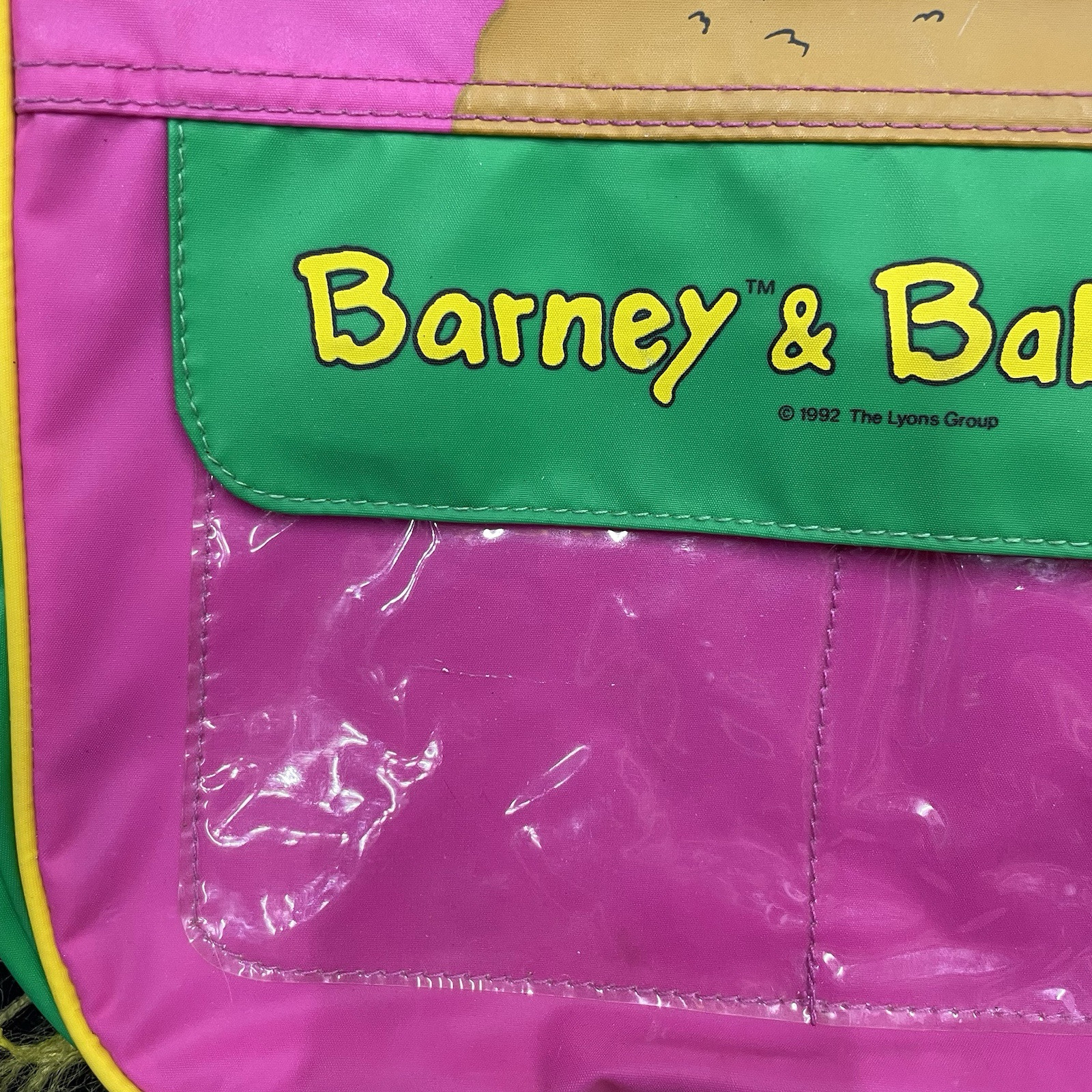 Barney And Baby Bop Back Pack The Lyons Group Pre Owned Damaged Vintage 1992