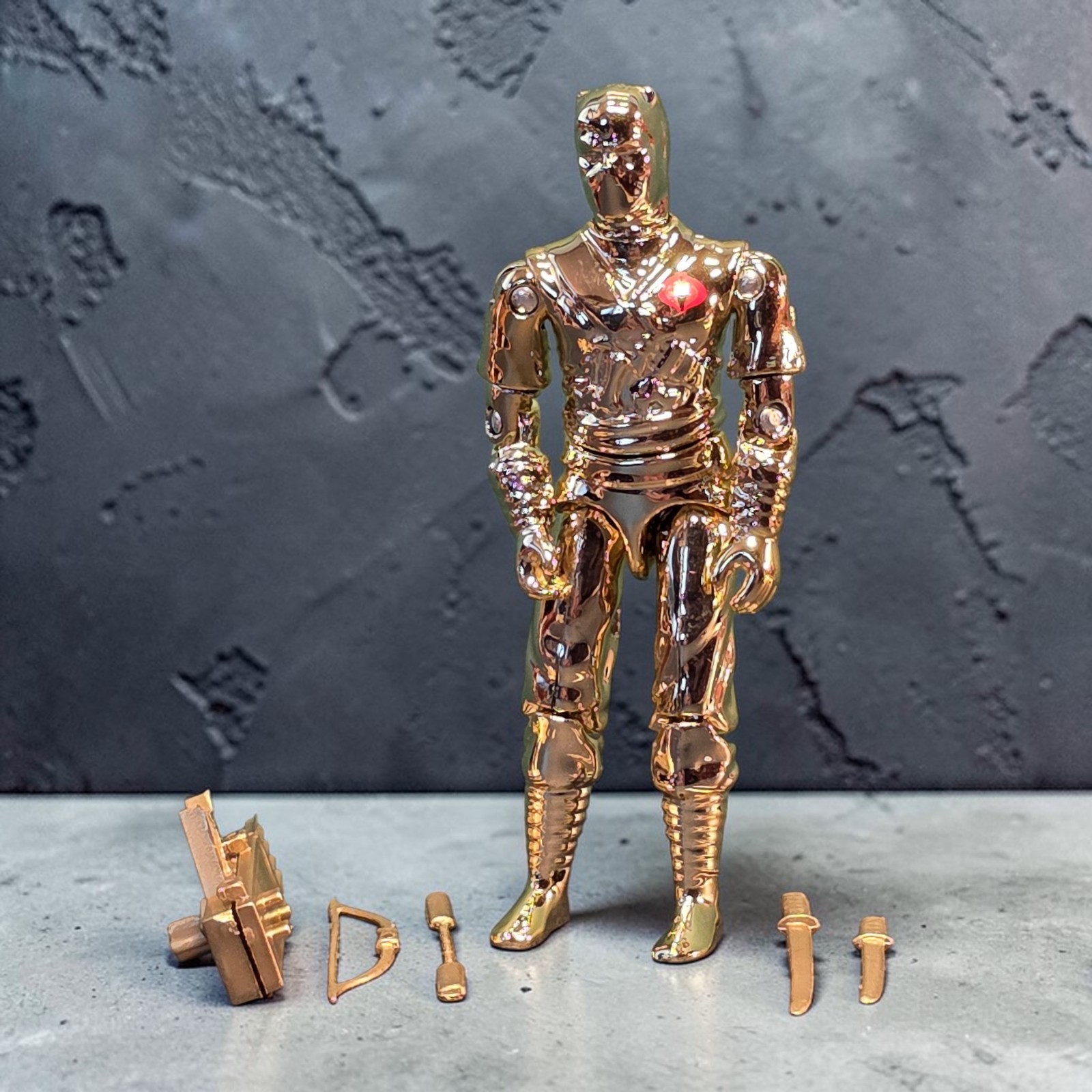Storm Shadow Black Major Forever G.I. Joe GI Joe Gold Chrome Oni Head Ninja Ku