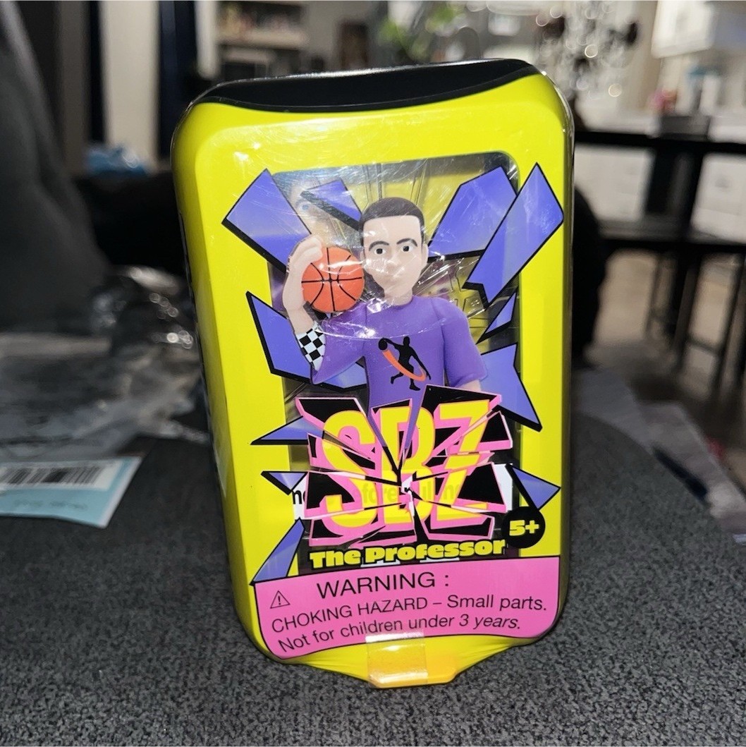 Screen Breakz The Professor Basketball Figurine Plastic Yellow Purple Black 2023