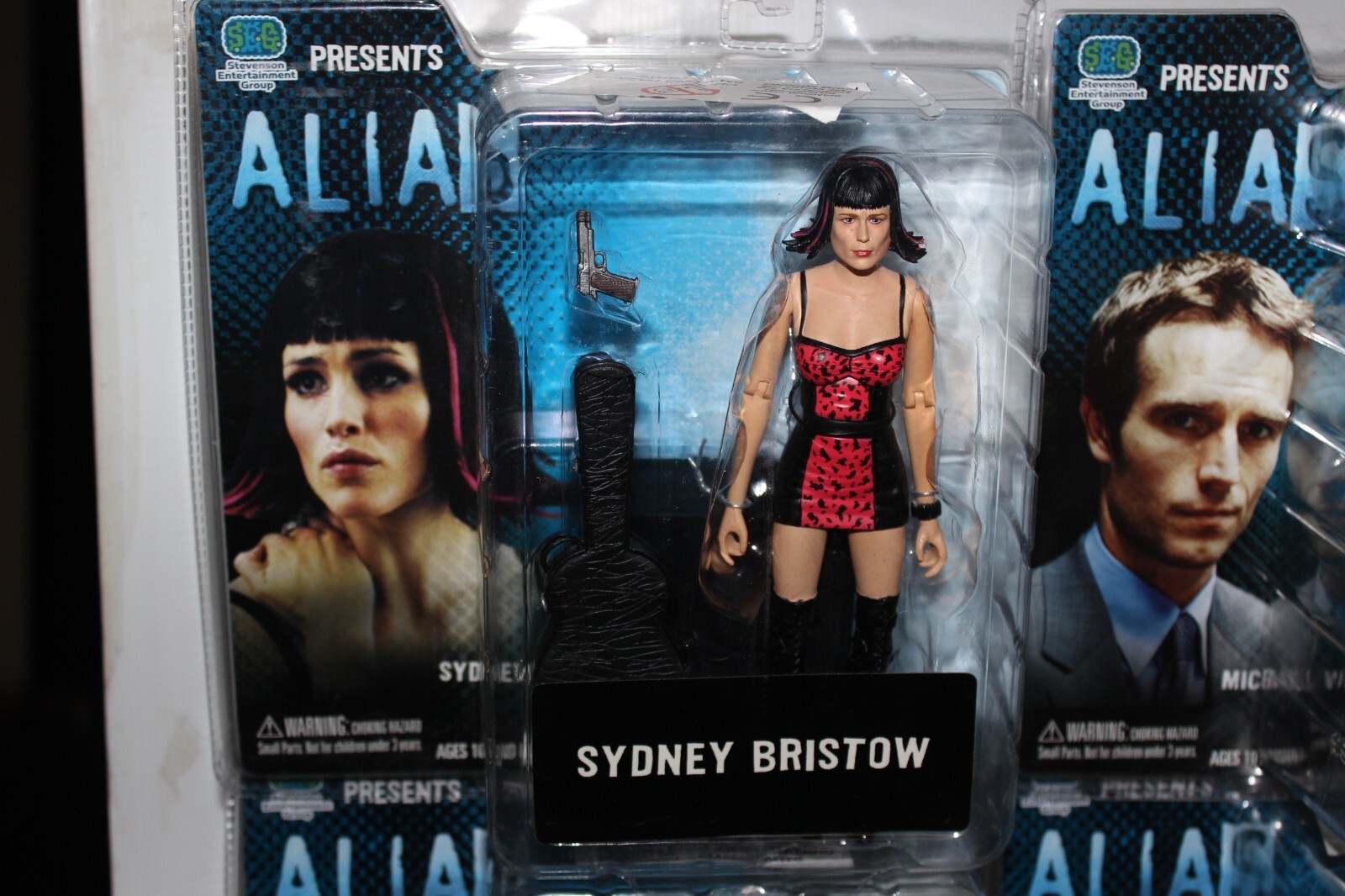 Set of 4 x 2004 Alias action figures Sydney, Arvin & Michael. New ex shop stock