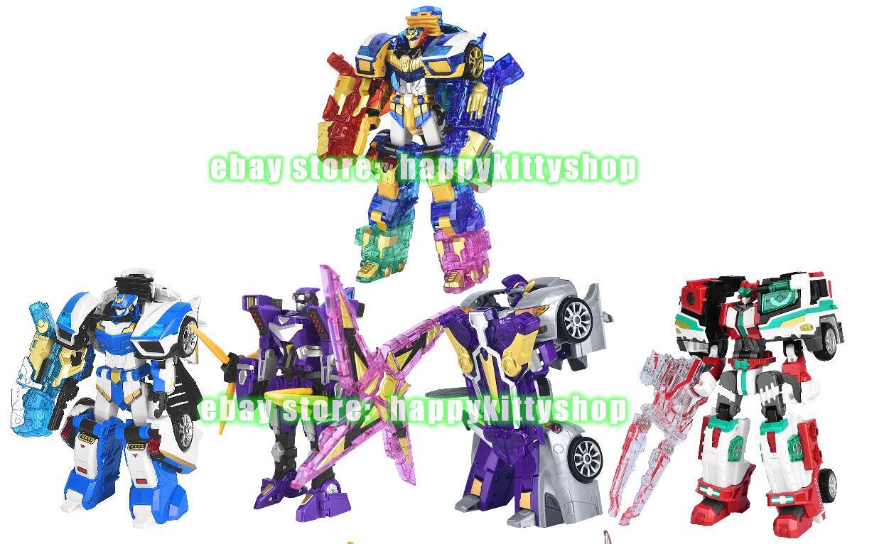 Metal Cardbot 7-11&Prime; Transform Figure Boys Kids Toy Car Truck Plane Vehicle Robot