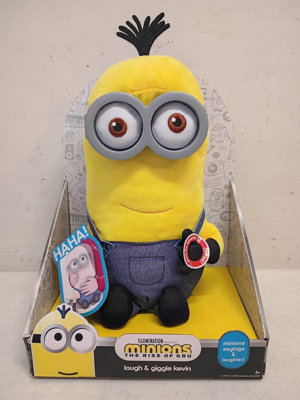 Minions Rise Of Gru 10&Prime; Laugh & Giggle Kevin Plush Toy New