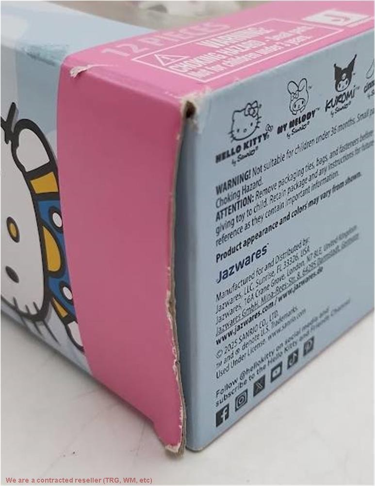 Hello Kitty 6&Prime; Retro Rainbow Mini Figure: 6 Plastic Figures Set SEE DETAILS