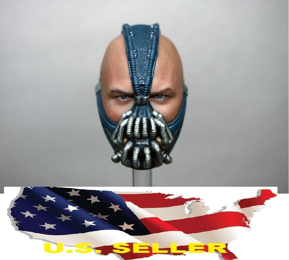 Custom 1/6 Bane Head Sculpt Tom Hardy For Hot Toys Ganghood phicen ❶US Seller❶