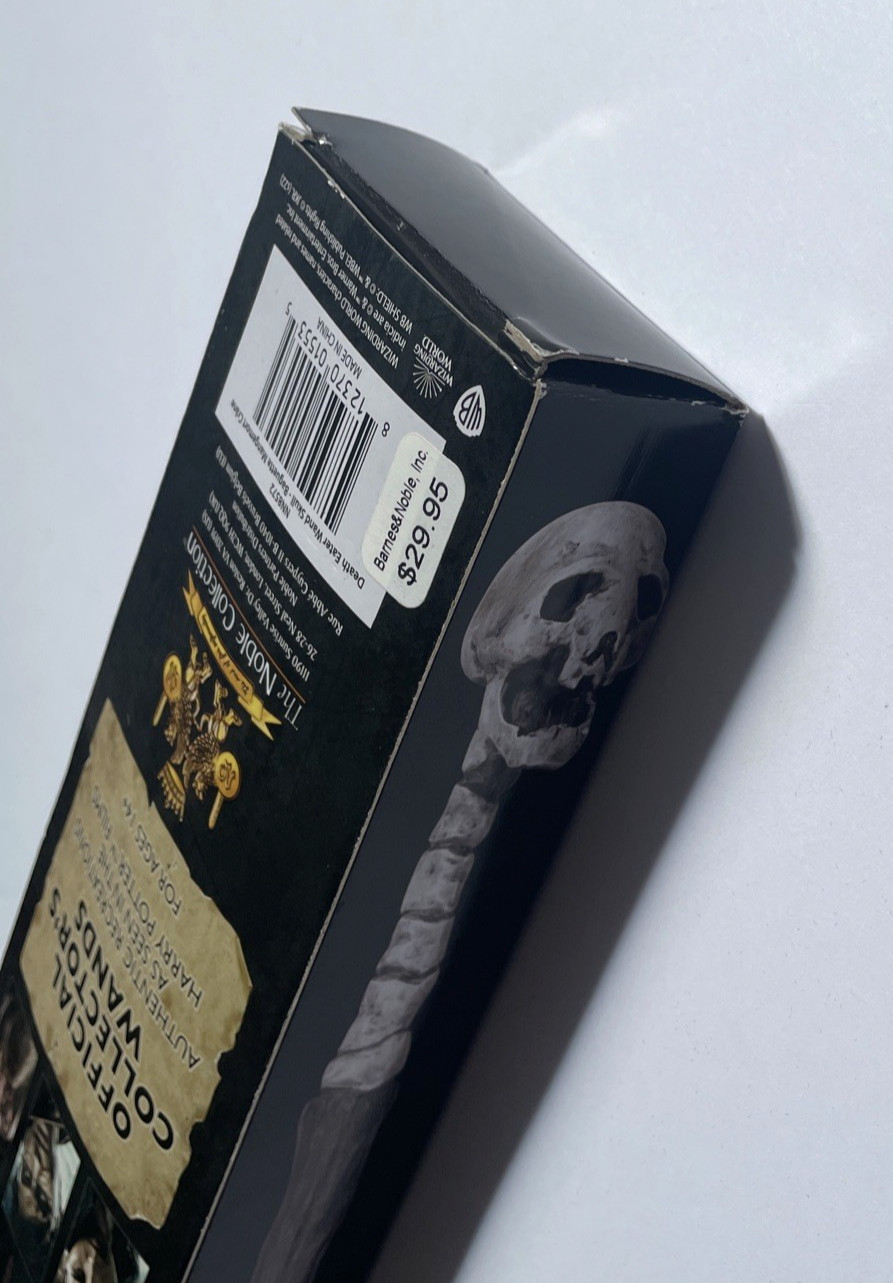 The Noble Collection – Death Eater Skull Wand In A Standard Windowed Box – 14in