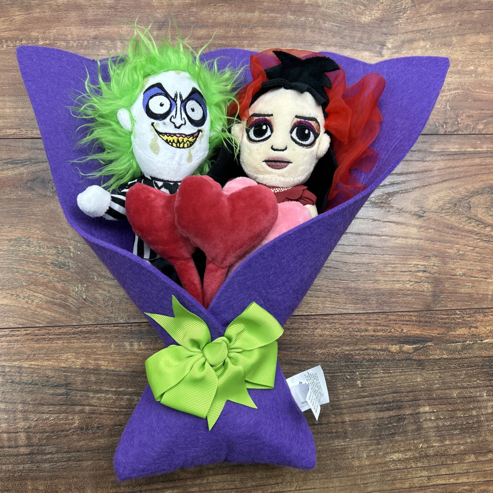 BEETLEJUICE & LYDIA Valentine&rsquo;s Day 13&Prime; Plush Bouquet 2025 Ruz NEW W/Out Tags
