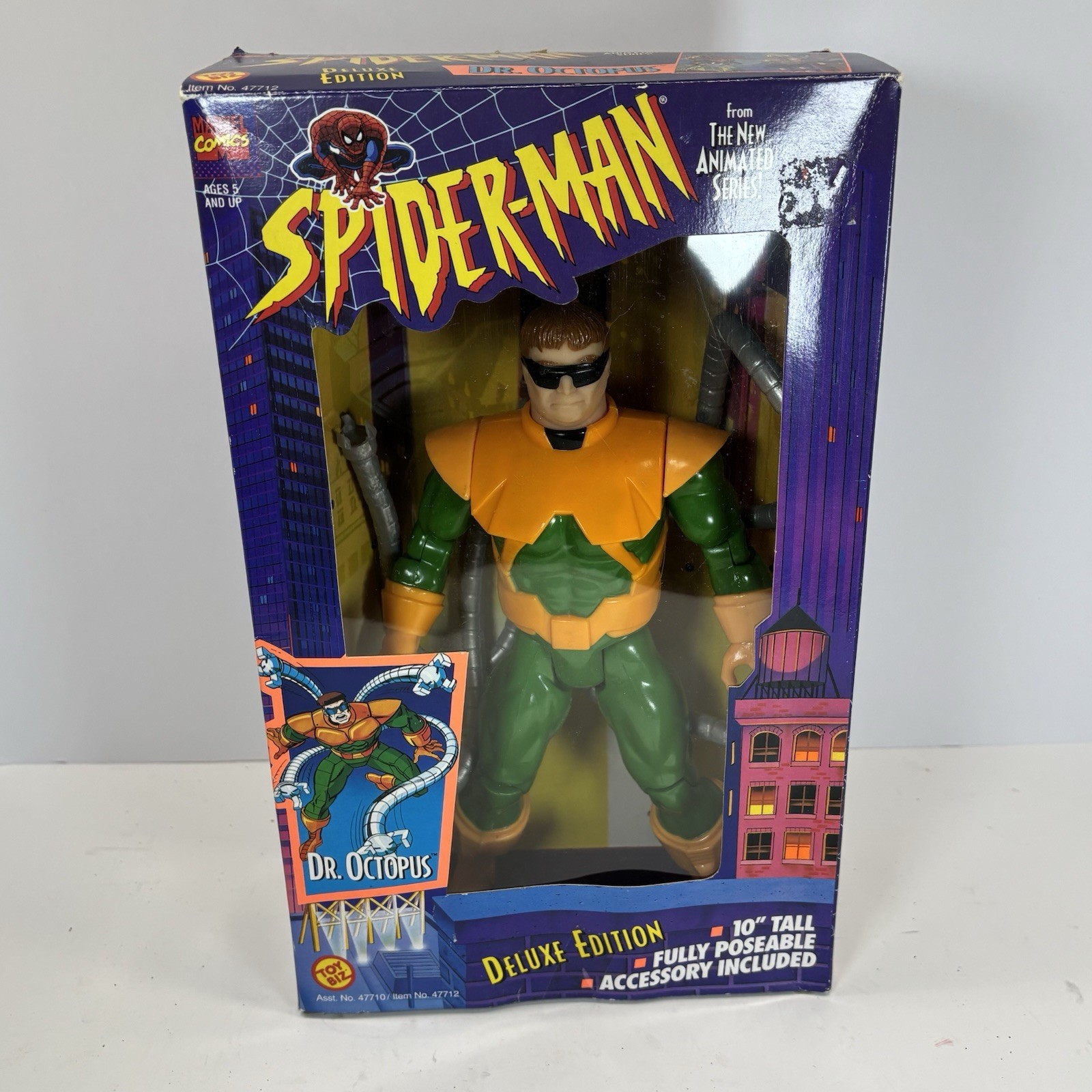 New IN Box! 1994 Toy Biz Marvel Comics Spider-man 10” Dr Octopus Action Figure