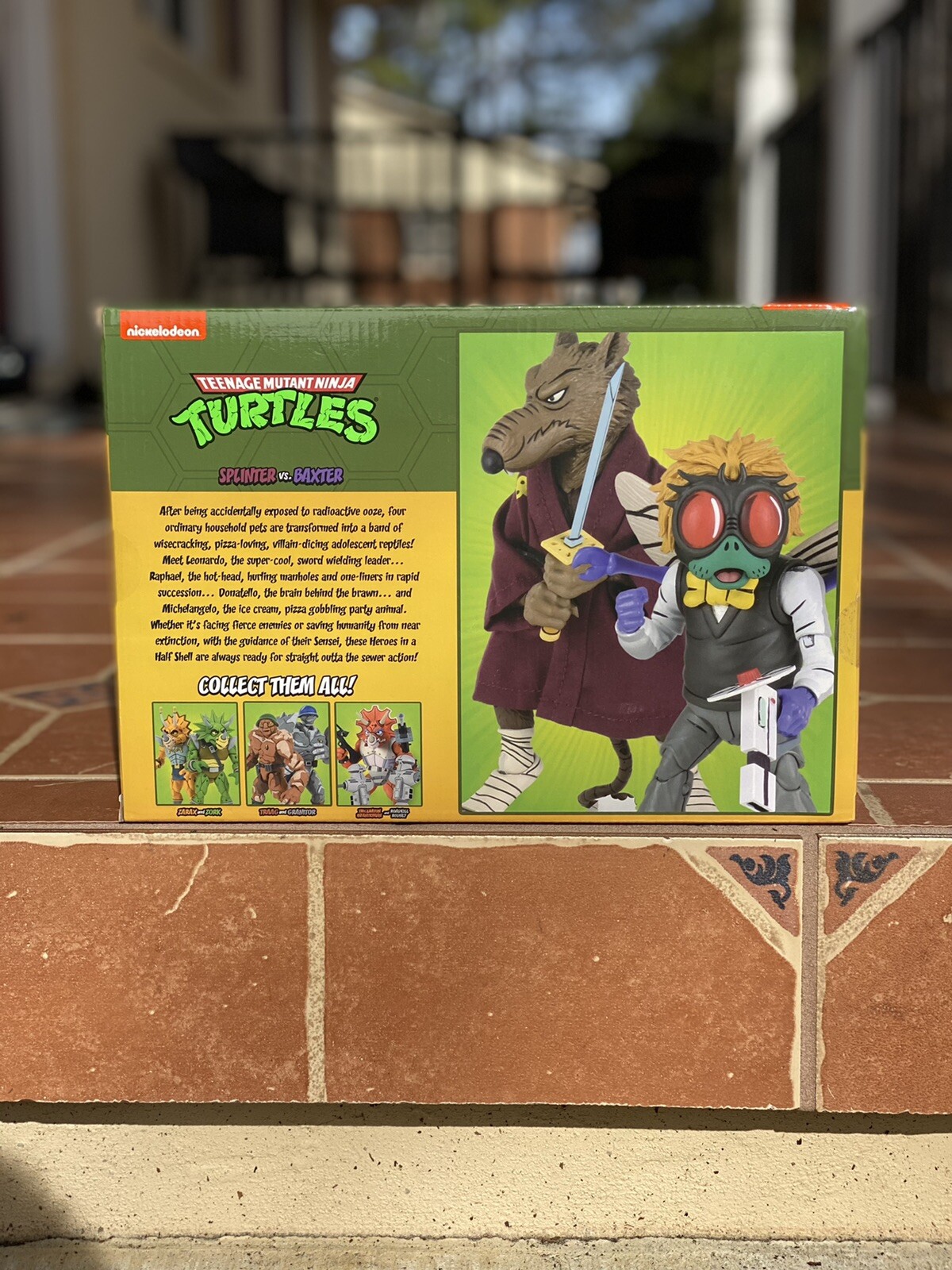 TMNT NECA Splinter vs Baxter 2 Pack NICKELODEON Target Exclusive SEALED