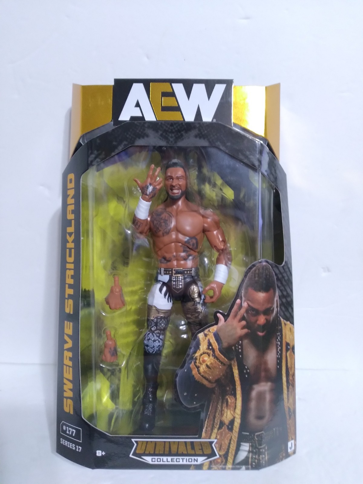 Swerve Strickland – AEW Unrivaled 17 Jazwares Toy Wrestling Action Figure