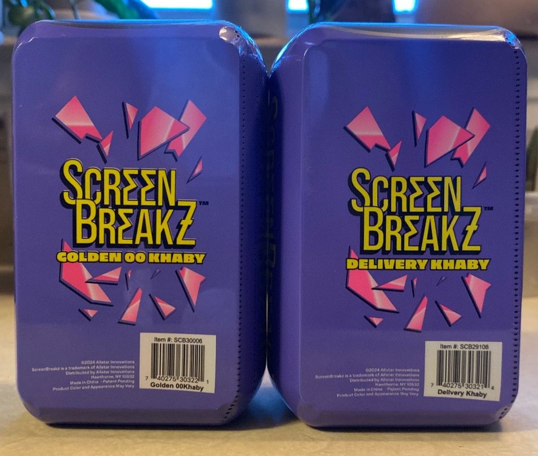 Screen Breakz 2pc SBZ/Delivery Khaby & Golden Go Khaby (2) Free S&H!