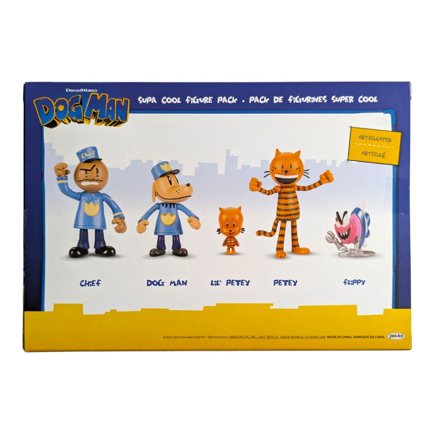 BNIB DOG MAN 2.5&Prime; Action Figure Multipack Set with 5 Characters for Kids Ages 3+