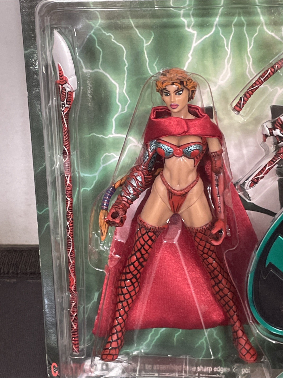 Medieval Witchblade Action Figure Red 5.5&Prime; – w/Armor Weapons & Stand New
