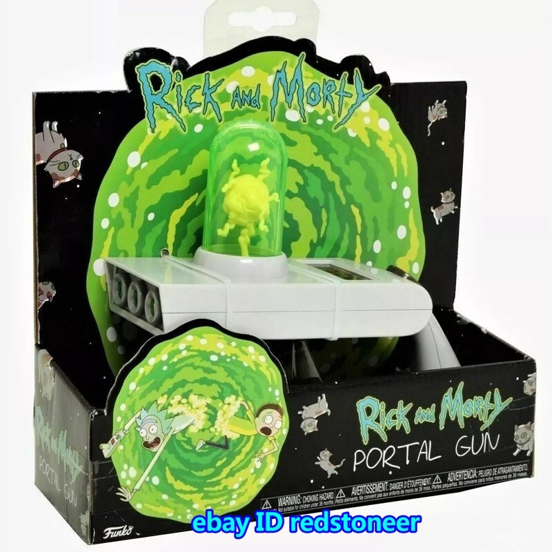 Rick and Morty Portal Gun Toy Light-Up Prop with Lights & Sound Funko Collection
