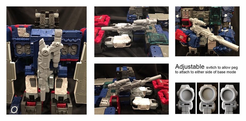 SS01 Solution Set Master Cleaver Master Cannon Upgrade Kit Fortress Maximus MISB