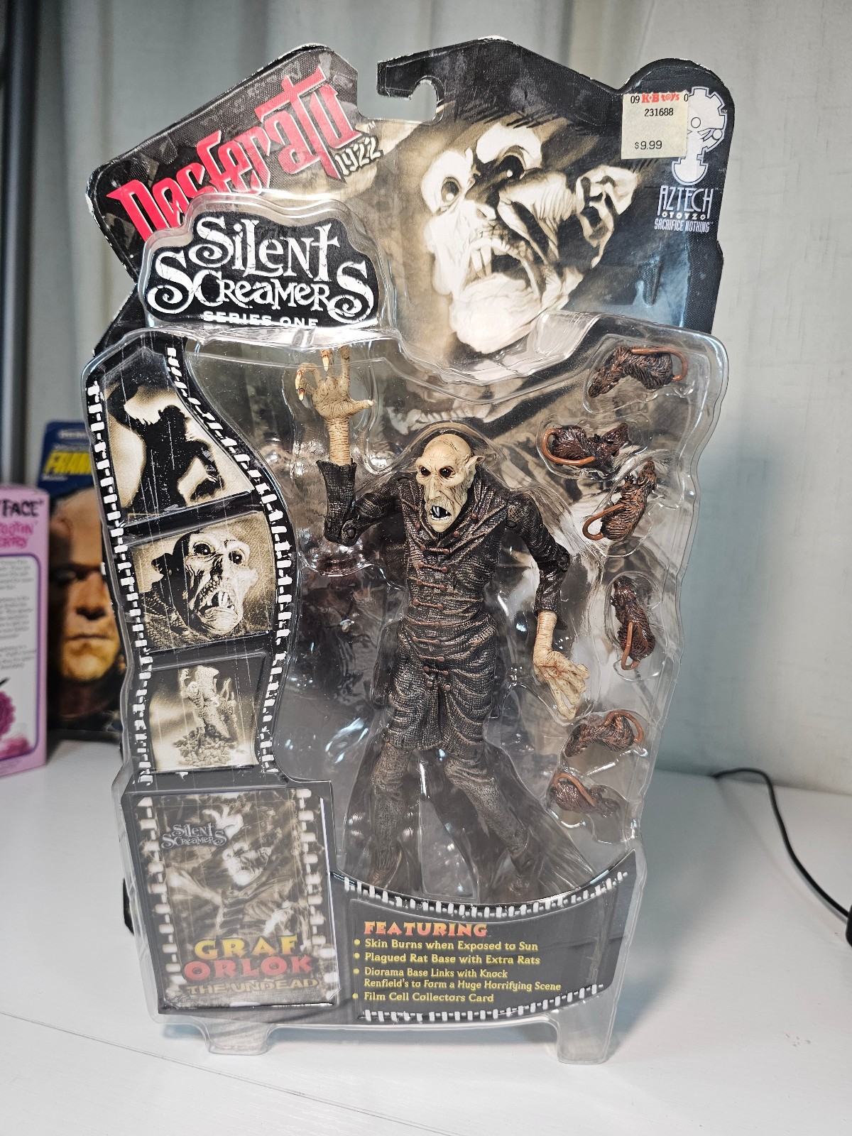 Aztech Toys Nosferatu 1922 Silent Screamers Series One Action Figure 2000 Sealed
