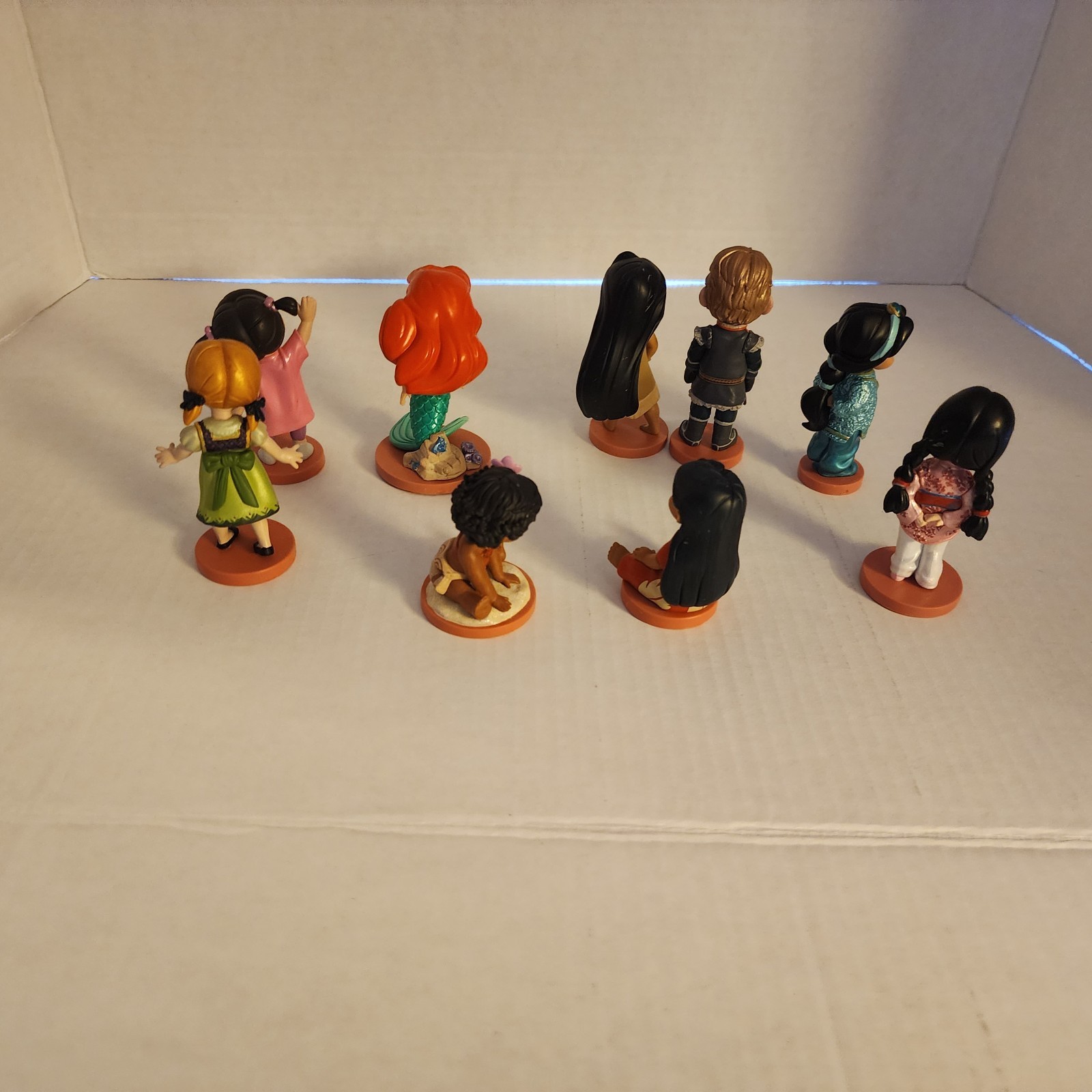 Disney Animators Figures Princesses & Others Lot of 9 Dolls PVC Ariel Moana
