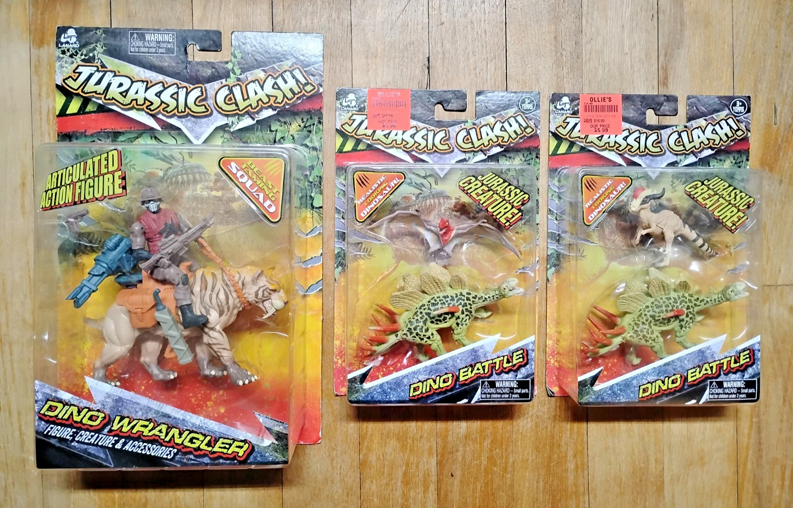Jurassic Clash Toy Lot Lanard 2018-2020 Dino Wrangler & Dinosaur BattlePacks NEW