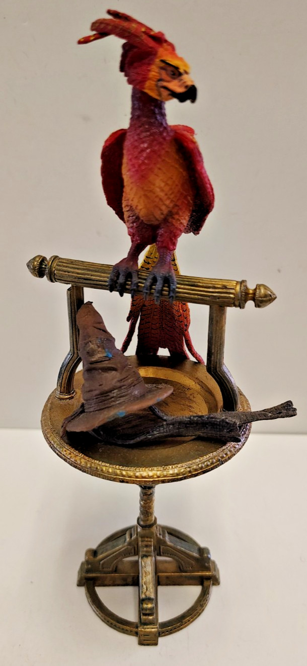 Neca 7&Prime; FAWKES THE PHOENIX & THE SORTING HAT Lot (2) Professor Dumbledore Year 2
