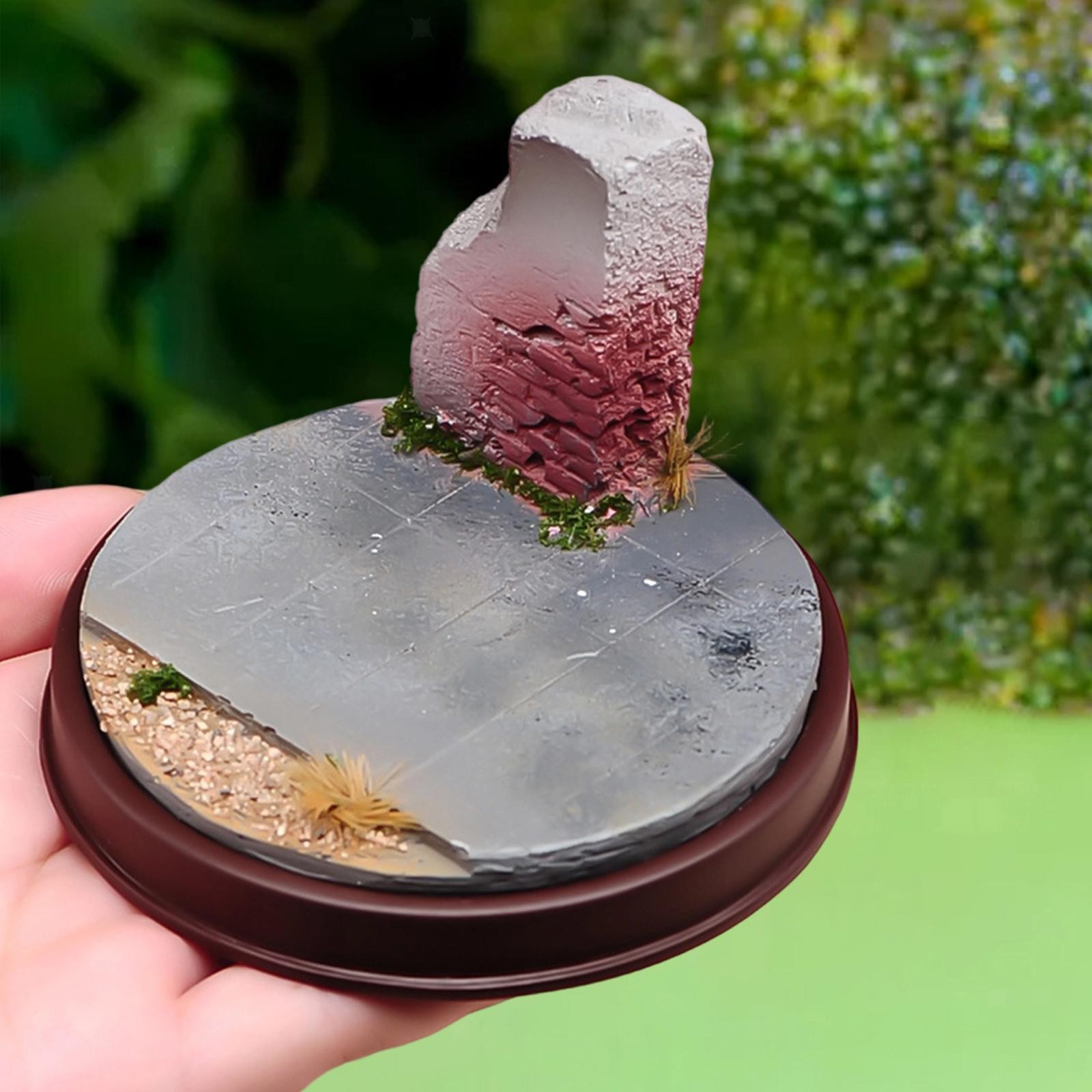 1/64 Scale Miniature Scene Model Round Base Micro Landscape Platform