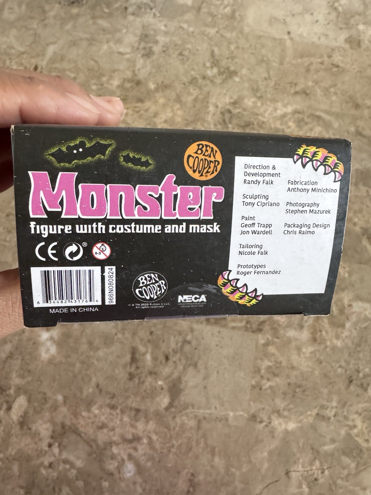 NECA Ben Cooper Monster Vampire Girl 5.5&Prime; Clothed Figure Glows In Dark New