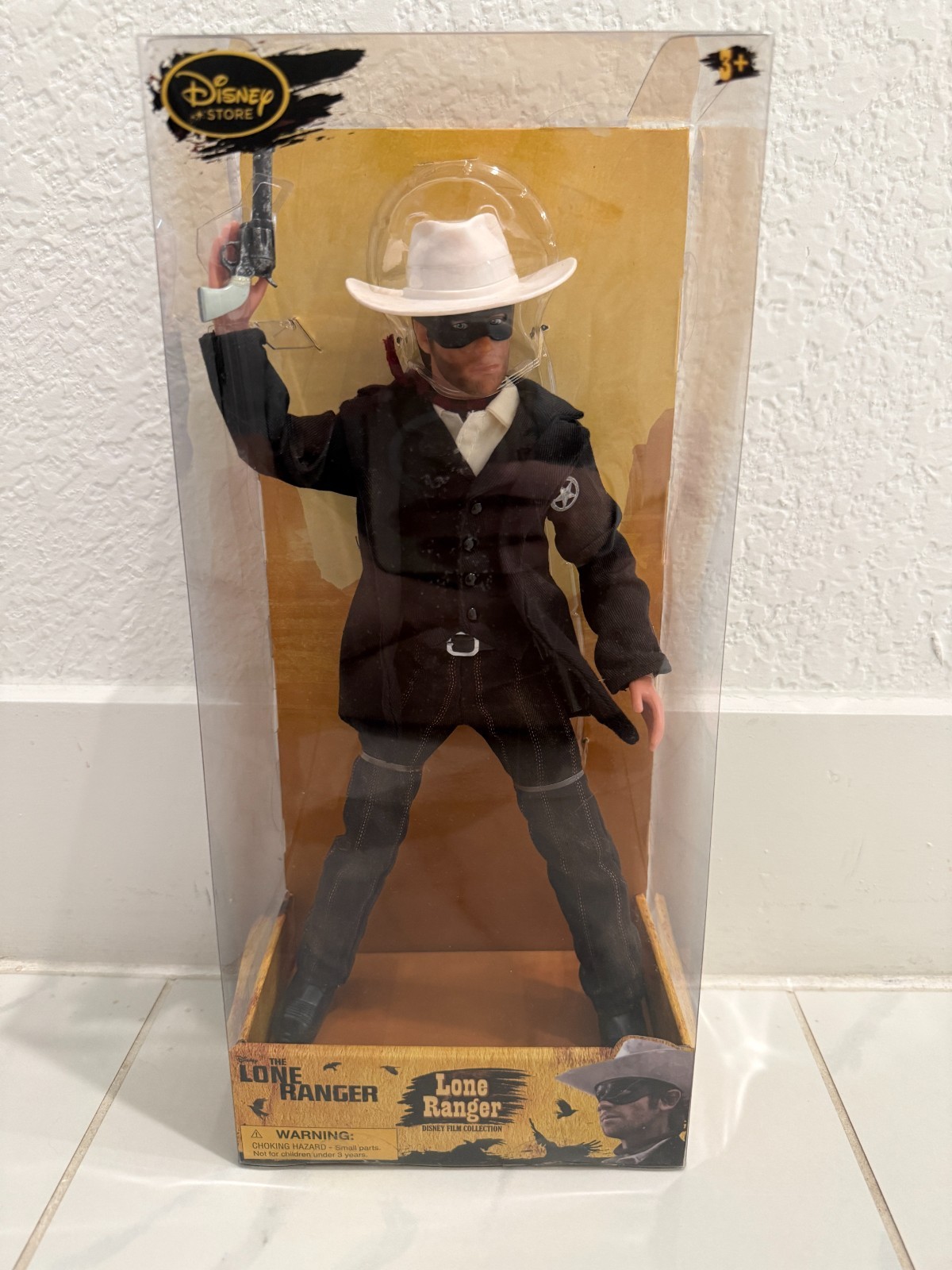 Disney Store Lone Ranger John Reid Action Figure Doll-12&Prime;-NIB-Sealed