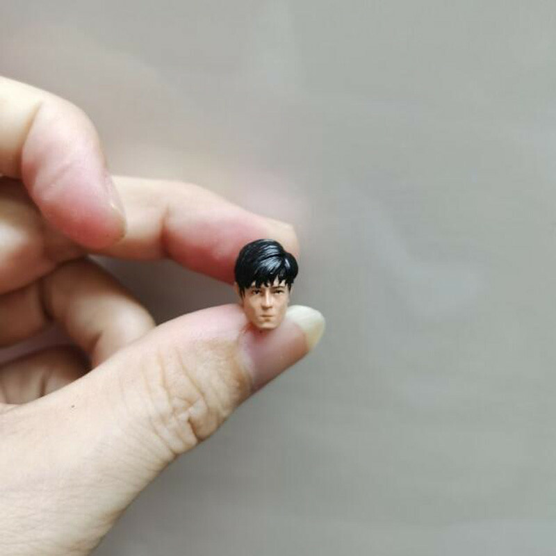 Painted 1/18 Scale Infernal Affairs Edison Chen Head Sculpt Fit 3.75&Prime; Figure