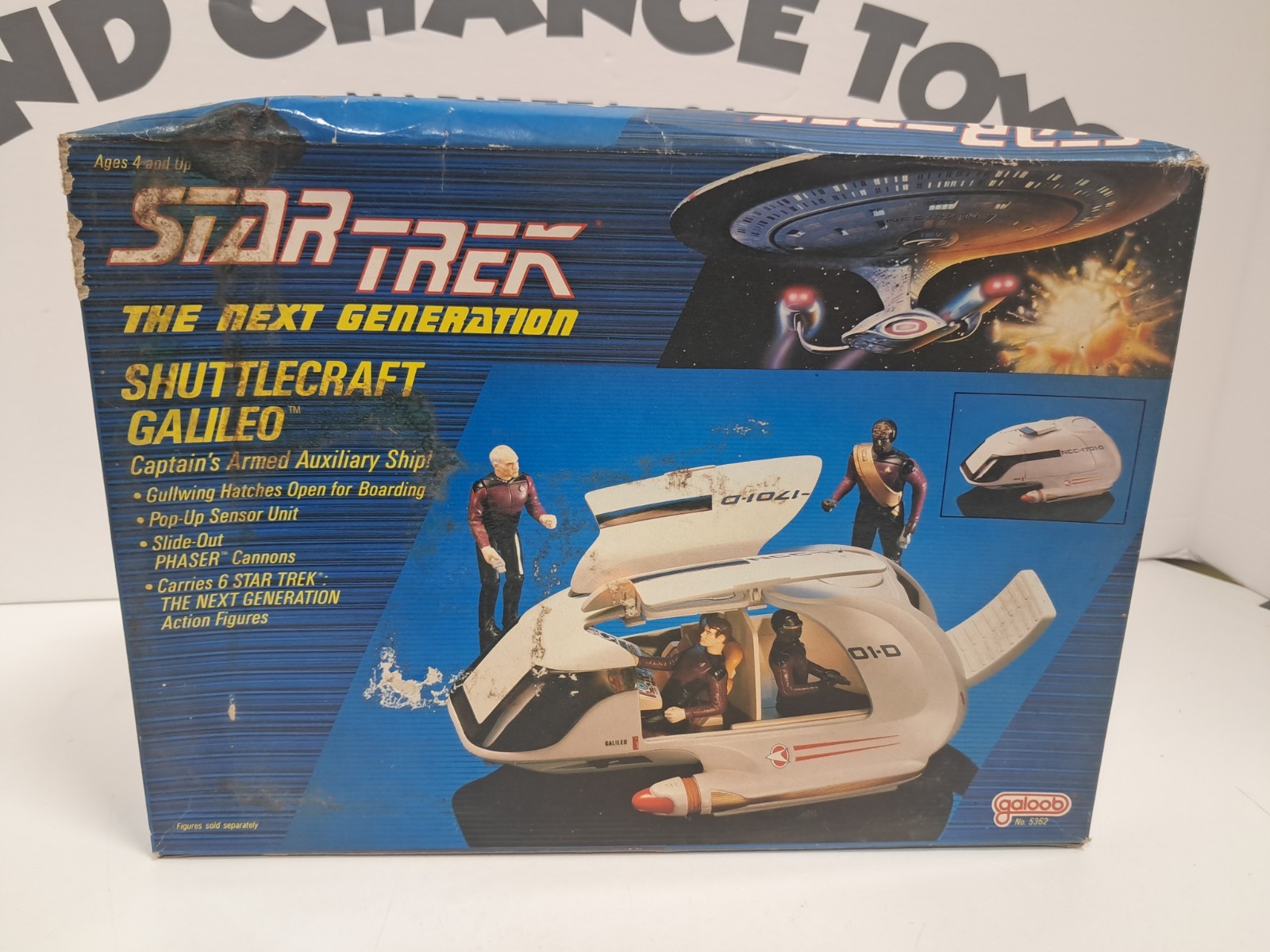 Star Trek The Next Generation Shuttlecraft Galileo NISB New Sealed – 1989 Galoob