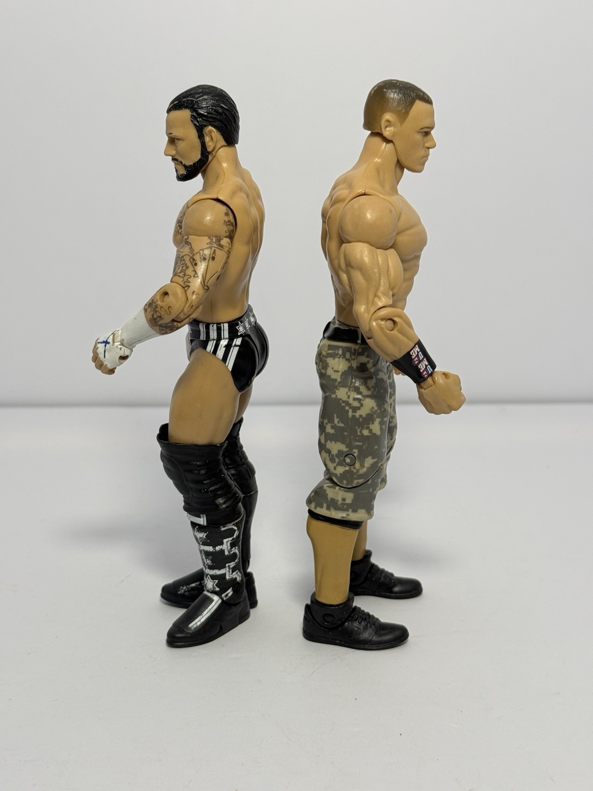 WWE Mattel John Cena & CM Punk Basic Figure Raw SuperShow Camo Superstar