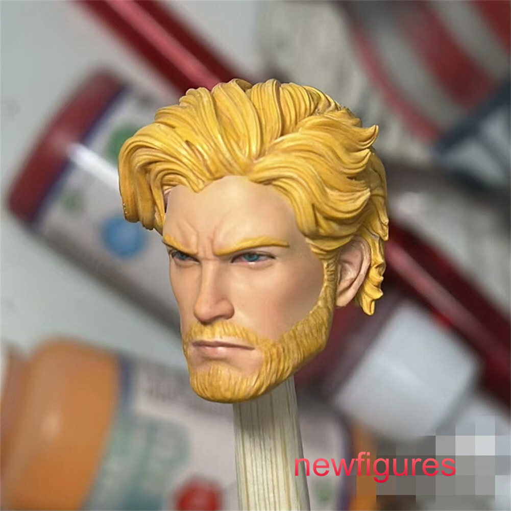 1/6 1/12 1/18 Male Aquaman Head Sculpt Carved For Action Figure Body Toys
