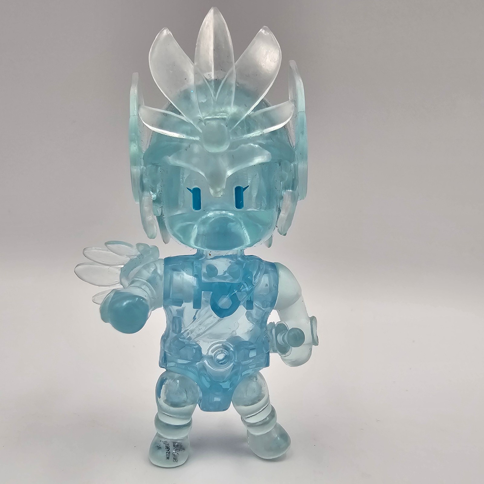 Stumble Guys Frozen Valkyrie Action Figure – Mythic Rarity Blue Transparent