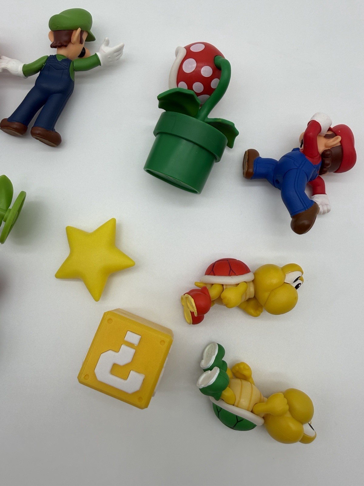 Lot of Nintendo Mario Figures: Mario, Luigi, Princess Peach, Petey Piranha, Etc.