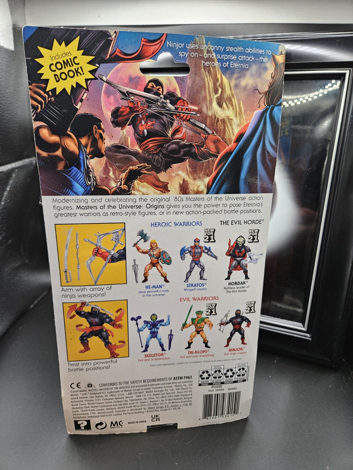Mattel Masters Of The Universe Origins / Ninjor Evil Ninja Warrior / MOC