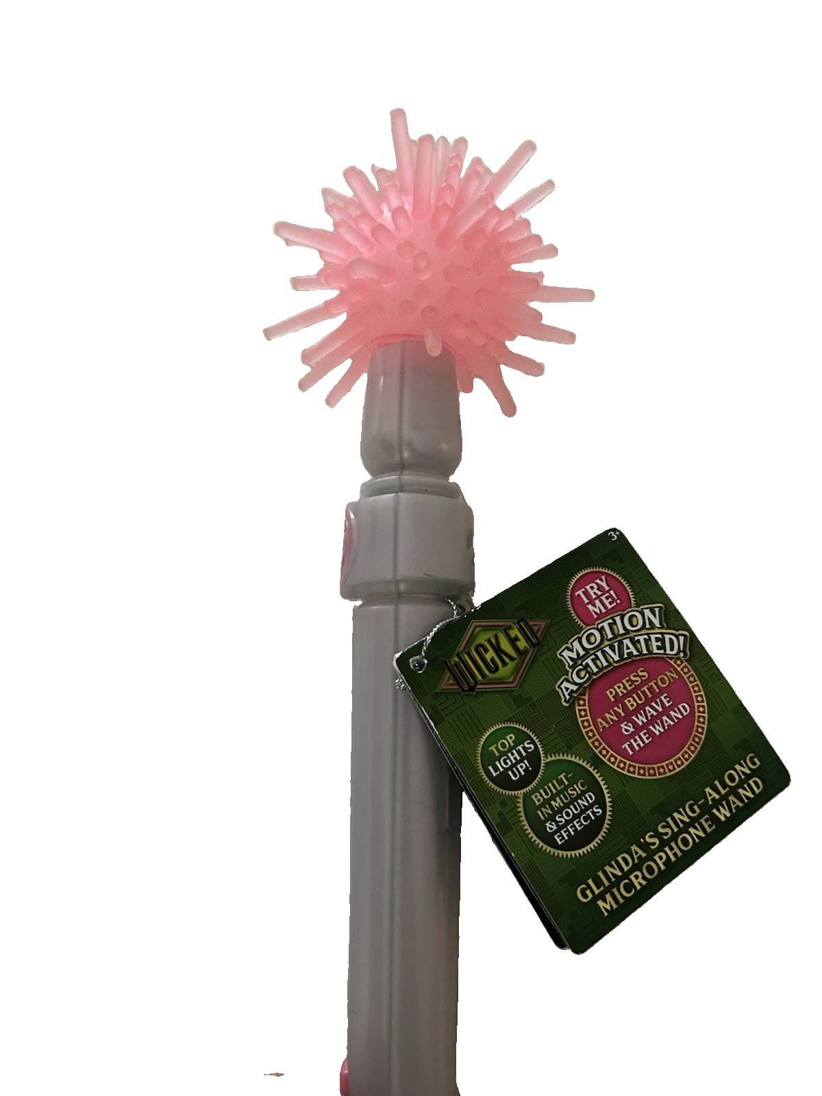 Wizard of Oz Wicked Glindas Sing-Along Microphone Wand Lights & Music WORKS