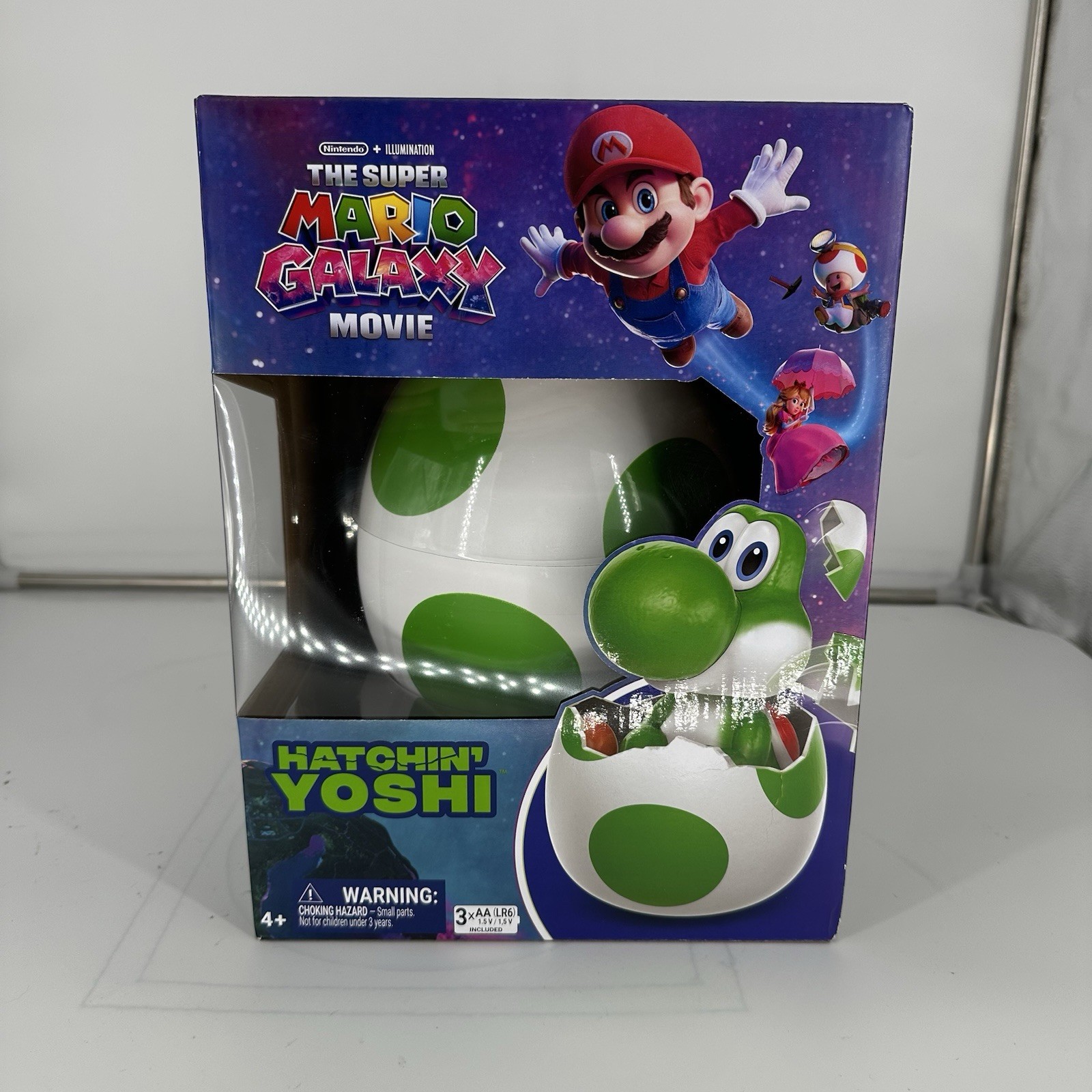 Hatchin&rsquo; Yoshi 🔥 The Super Mario Galaxy Movie Nintendo Egg Interactive Figure