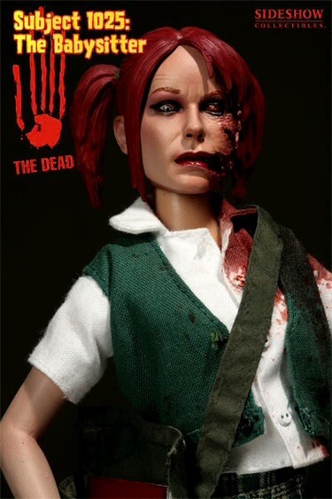 Sideshow The Dead Subject 1025 The Babysitter 12&Prime; 1/6 Figure Zombie School Girl