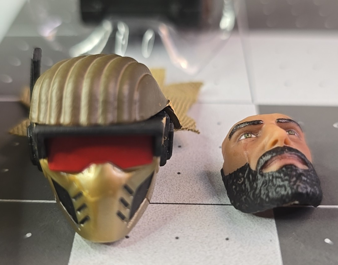 G.I. Joe Classified Desert Scorpion figure fodder Cape Backpack Head + Face